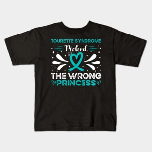 Tourette Syndrome Picked The Wrong Princess Kids T-Shirt